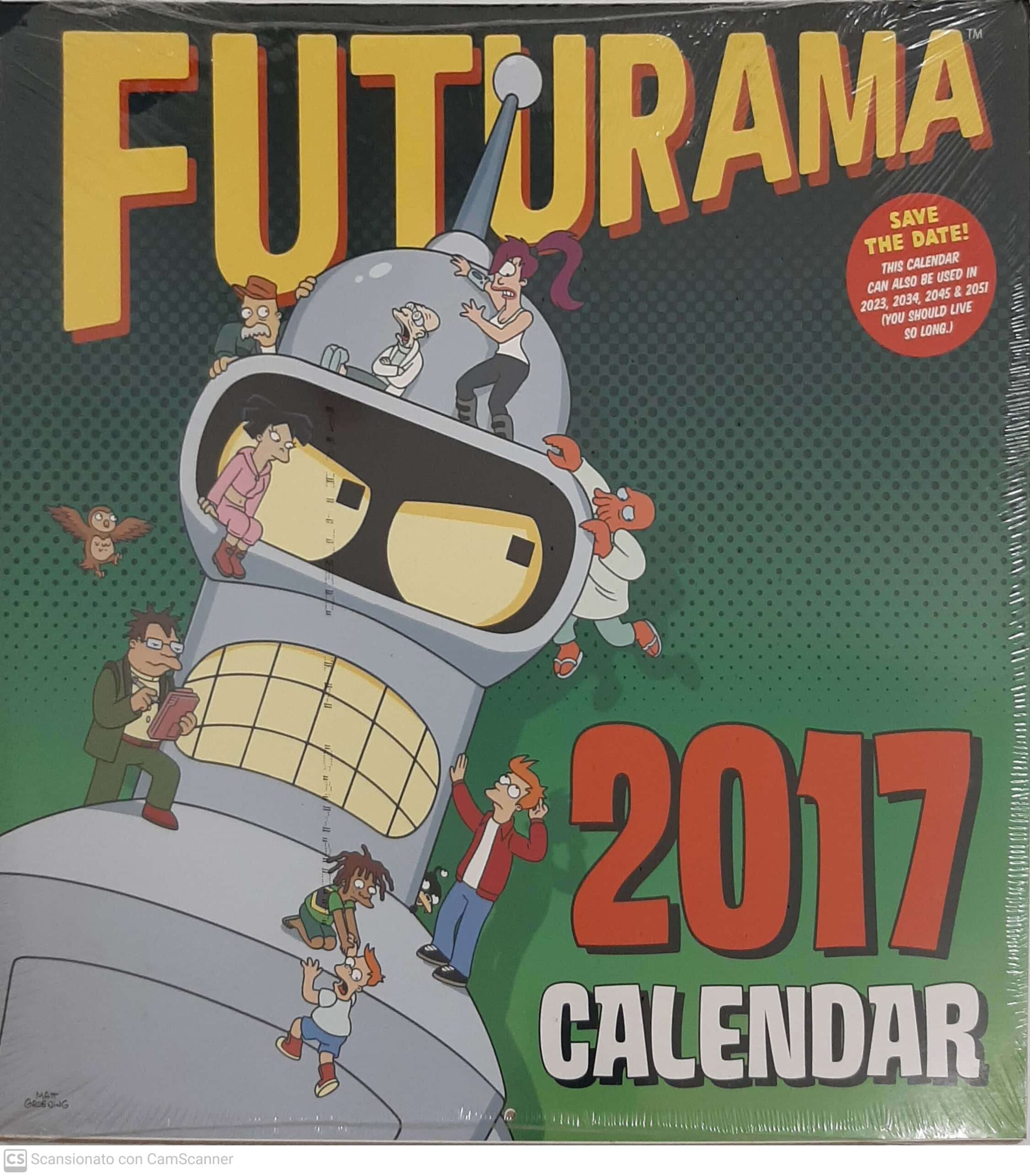 FUTURAMA 2017 CALENDAR - UNICO_thumbnail FUTURAMA 2017 CALENDAR - UNICO_thumbnail