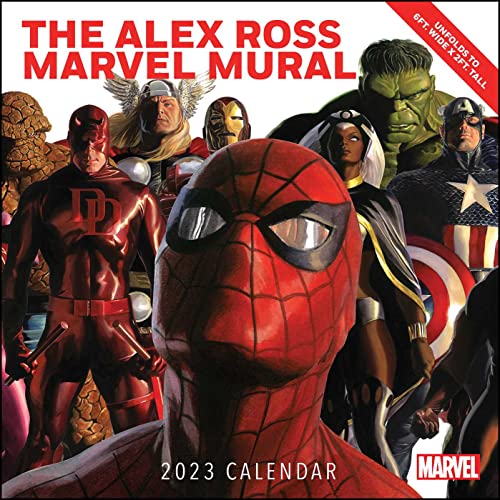 ALEX ROSS MARVEL MURAL 2023 OVERSIZED WALL CALENDAR CALENDAR THE - 1_thumbnail