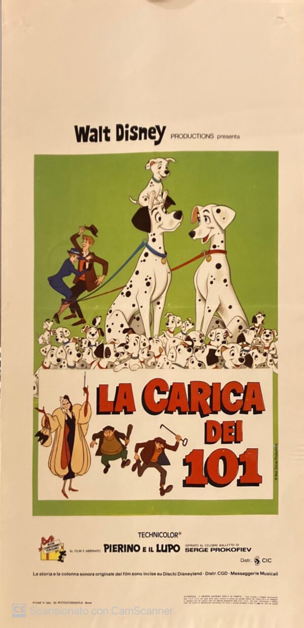 CARICA DEI 101 LA (LOCANDINA) (One hundred and one dalmatians) - 1_thumbnail