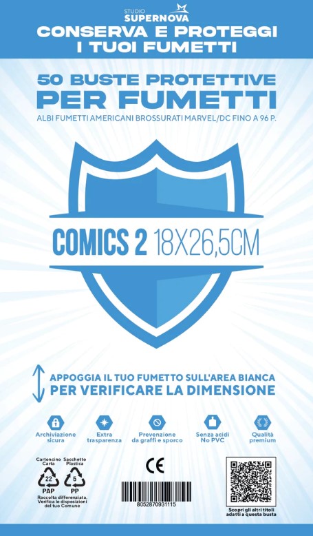 BUSTE SUPERNOVA COMICS 2 - UNICO_thumbnail BUSTE SUPERNOVA COMICS 2 - UNICO_thumbnail