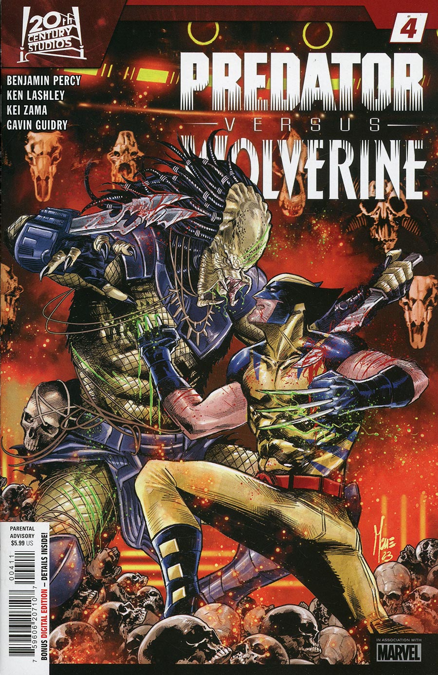 PREDATOR VERSUS WOLVERINE (2023 MARVEL) - 4_thumbnail PREDATOR VERSUS WOLVERINE (2023 MARVEL) - 4_thumbnail